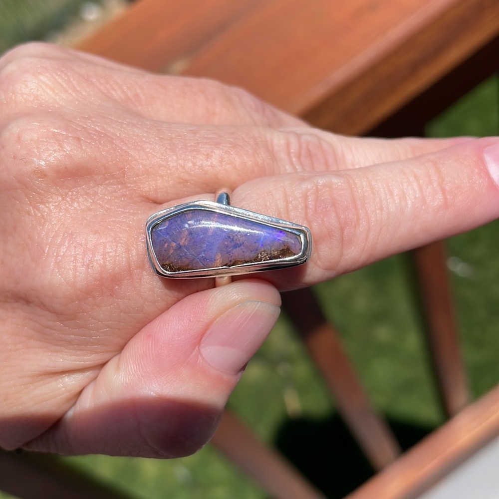 Purple Jelly Boulder Opal - Picture 3 of 5